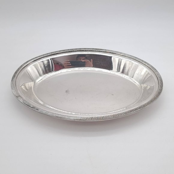 Lebanese Silverplate Serving Tray by SIOM Orfevres - Picture 1 of 11